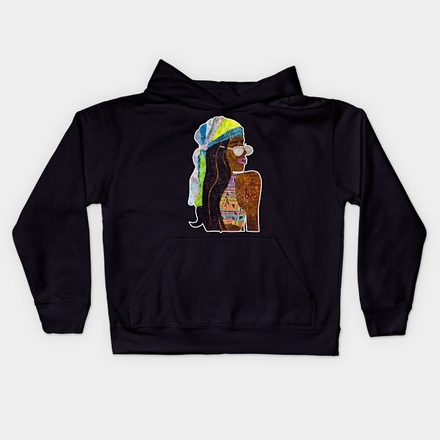 Coolin' Cassi Kids Hoodie by digitaldoodlers